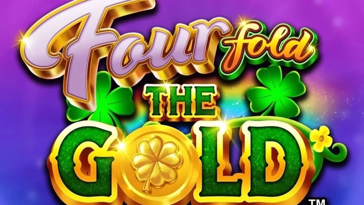 Interface do slot Fourfold the Gold com tema espacial e irlandês