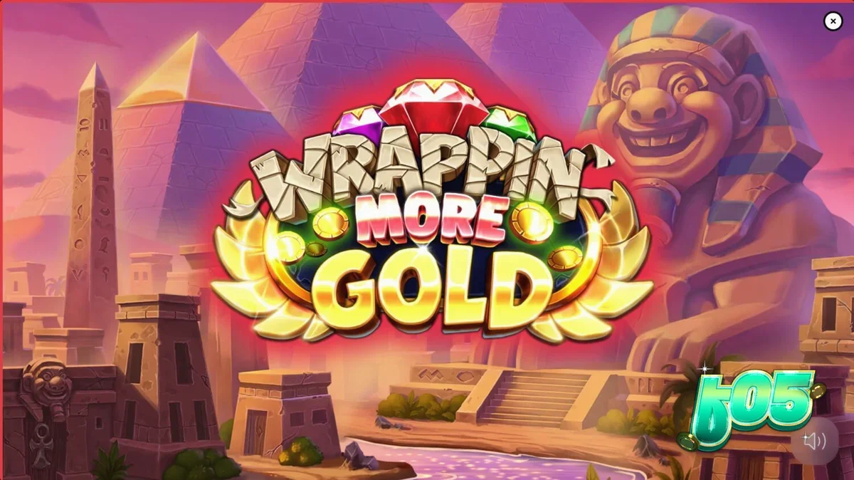 Múmia simpática em um cenário egípcio colorido do slot Wrappin’ More Gold